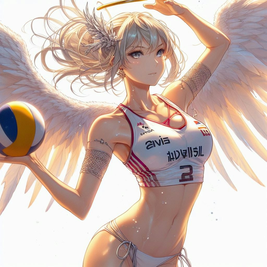 ビーチバレー女子×天使 1