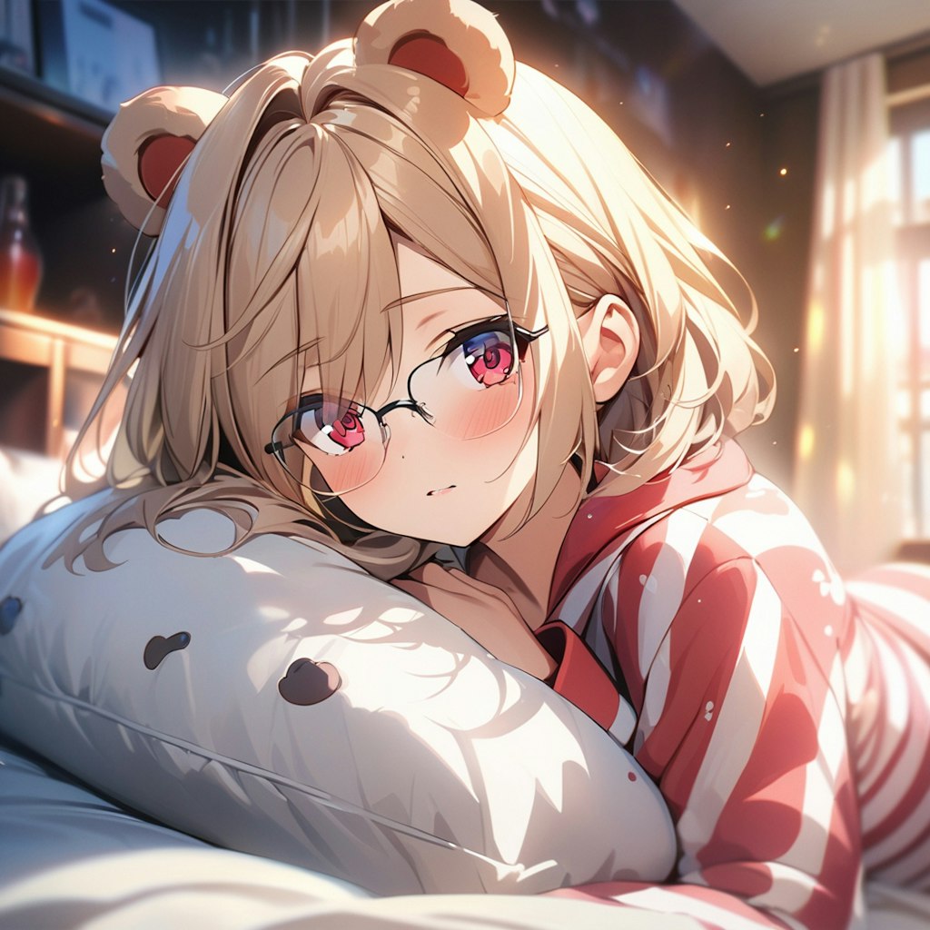 パジャマの金髪ちゃん