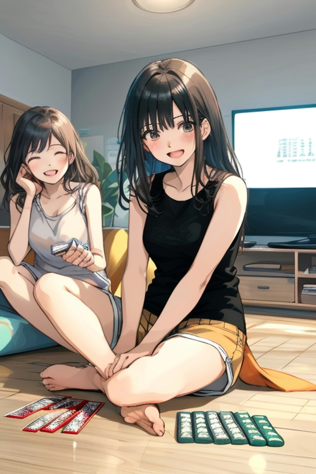 夏、日常の女の子