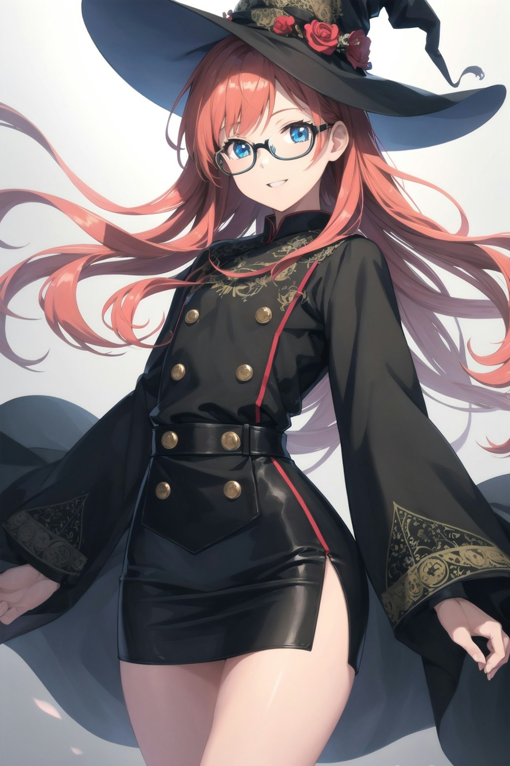 (再生成)赤髪眼鏡魔女さん