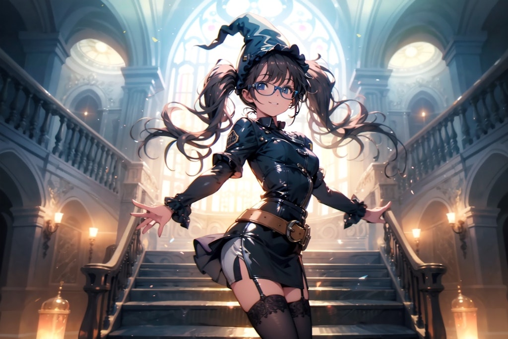 (再生成)赤髪眼鏡魔女さん