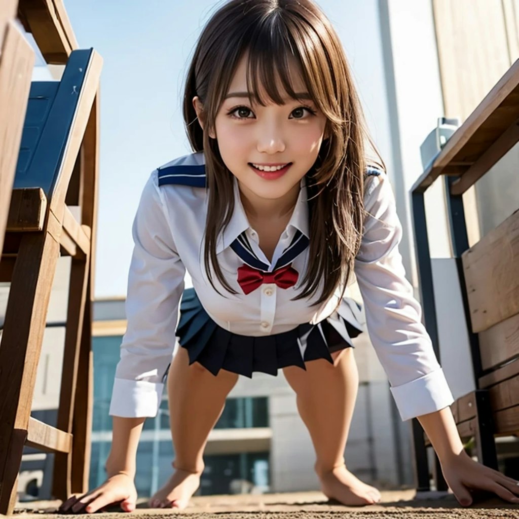 腕立て伏せやるよーっ
