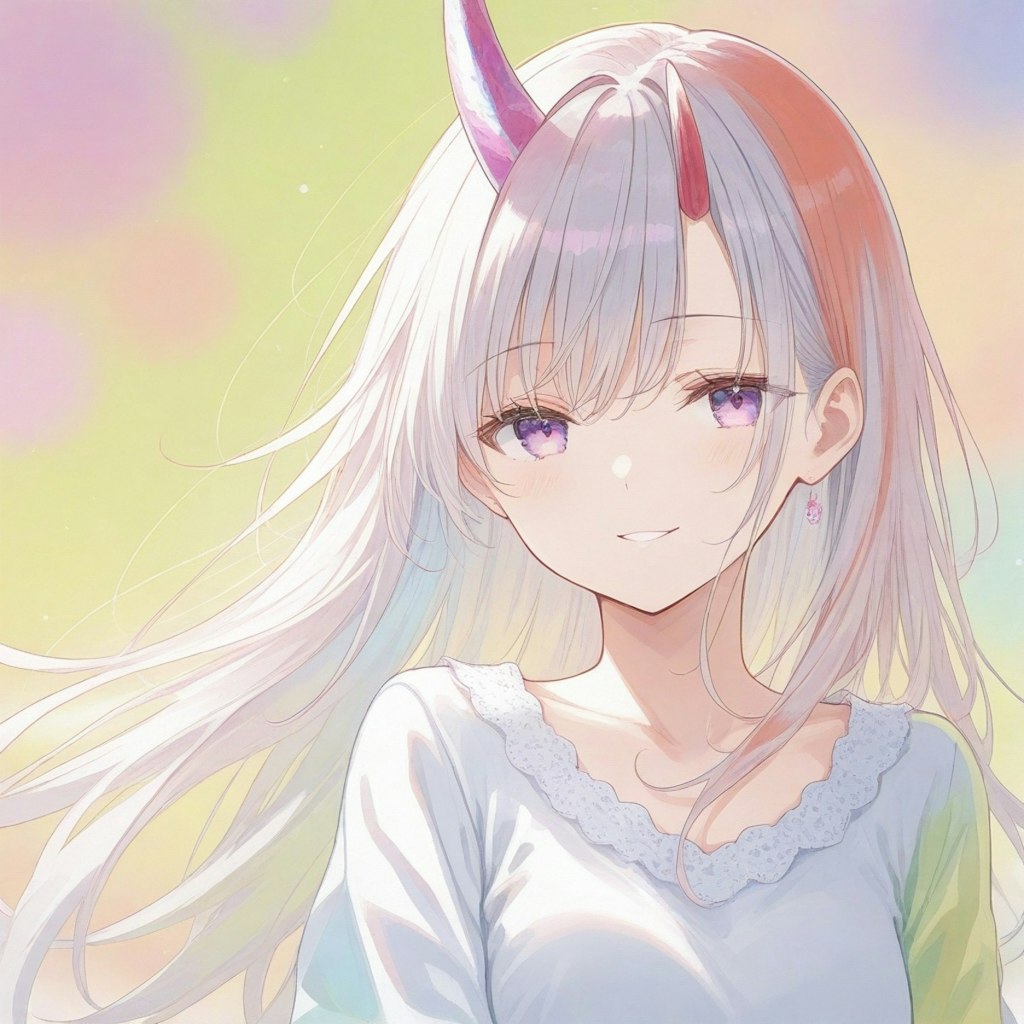 水彩ツノガール