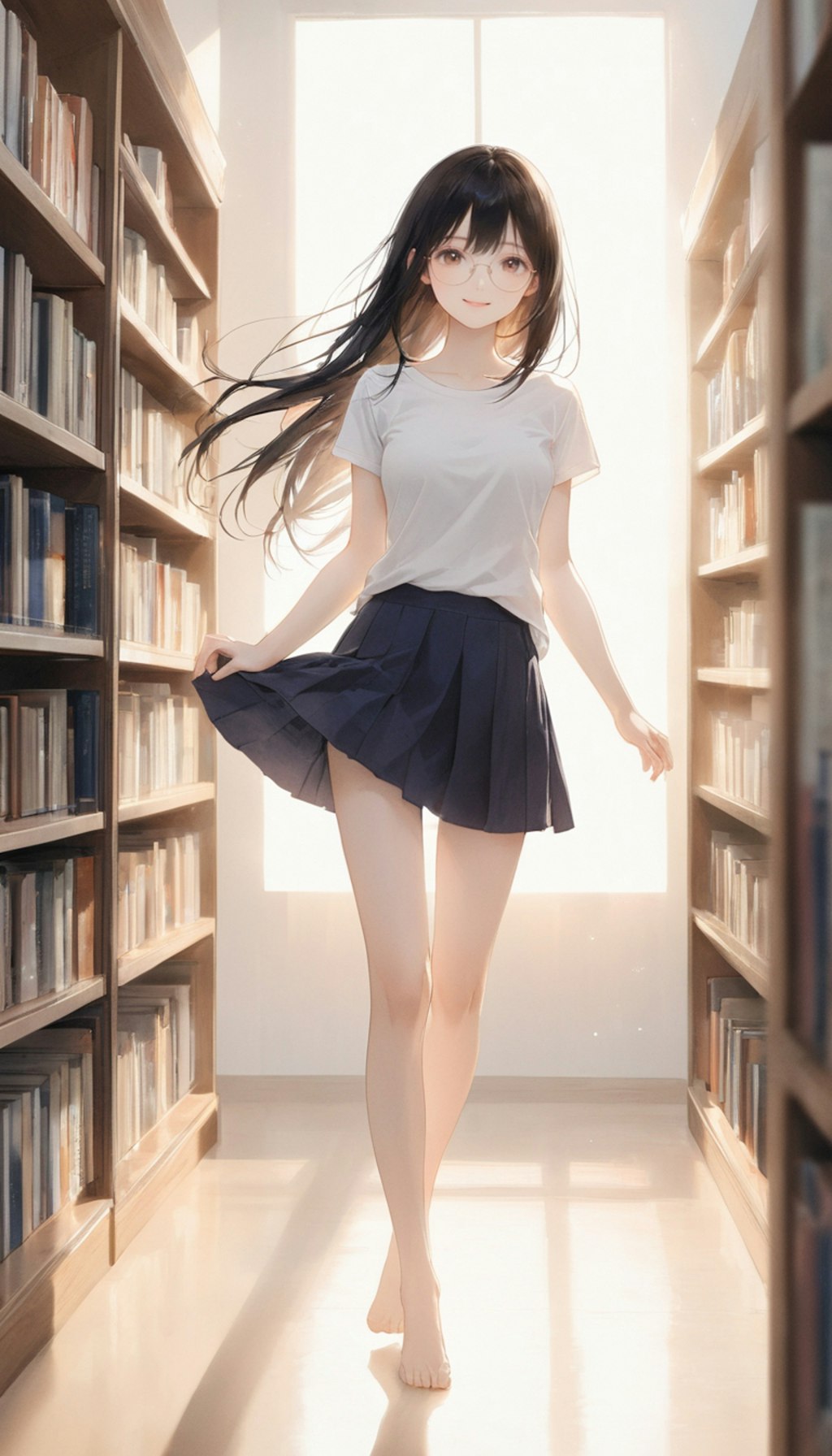 図書館の小夜