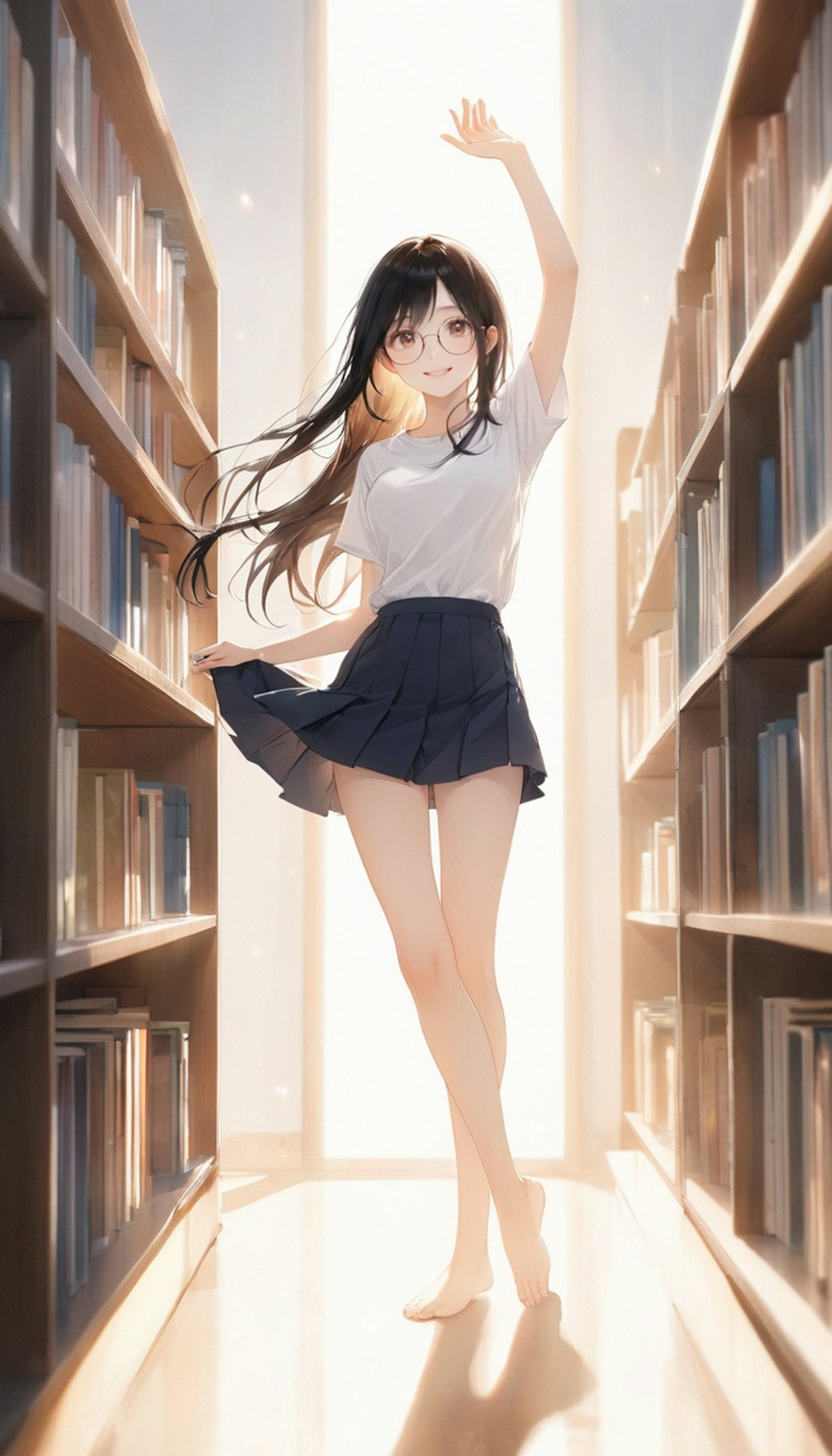 図書館の小夜