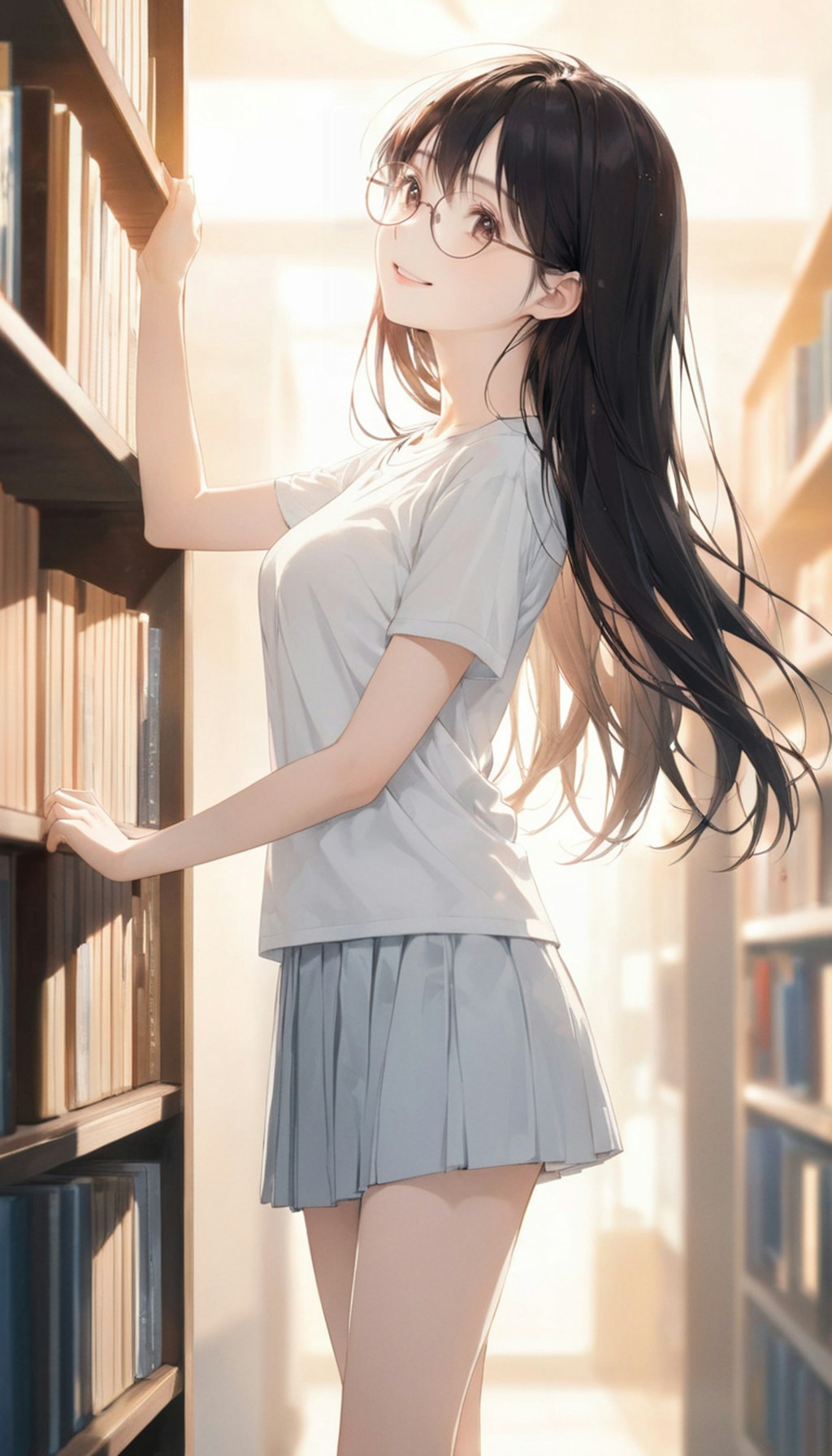 図書館の小夜