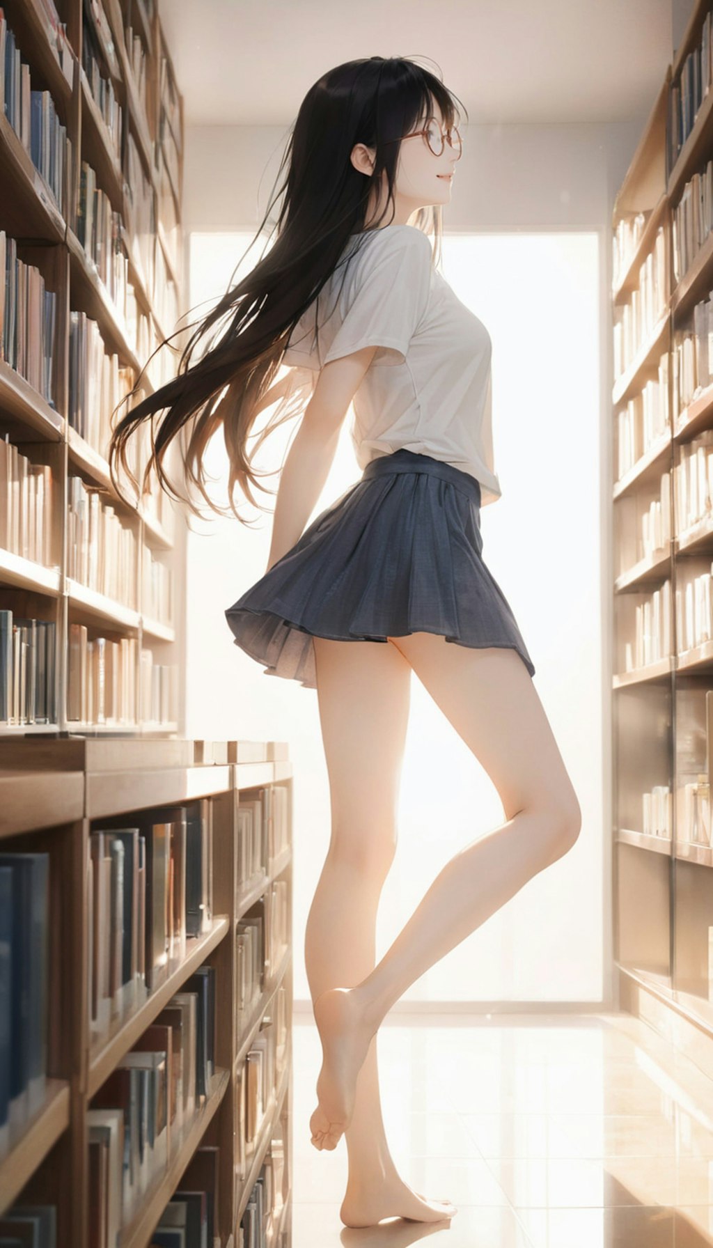 図書館の小夜