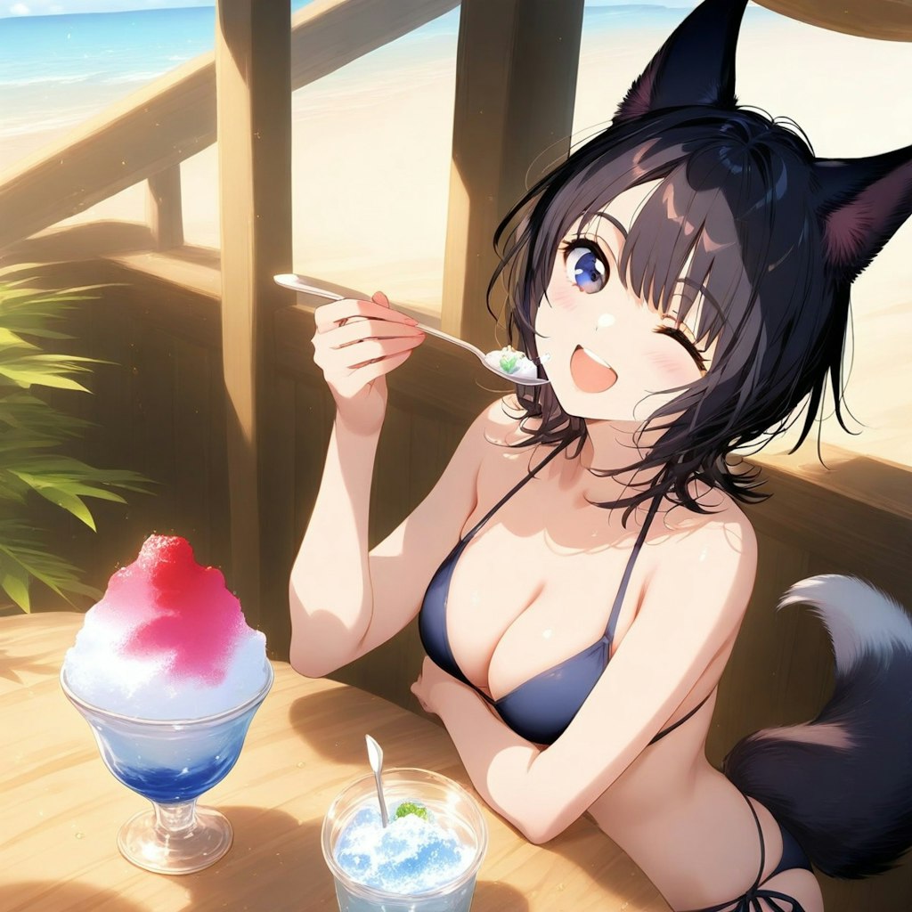 ケモミミかき氷さん！