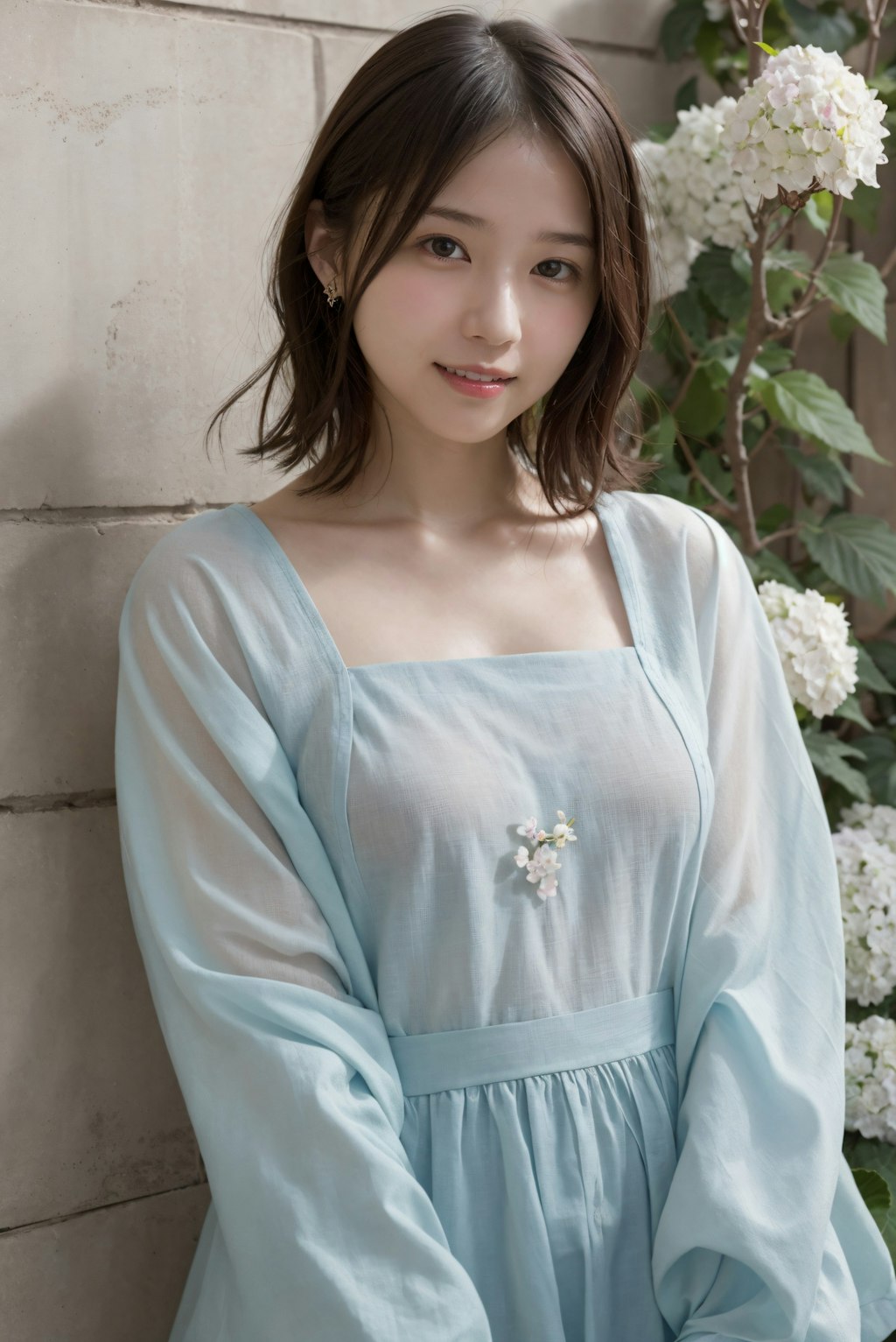 花庭の女性