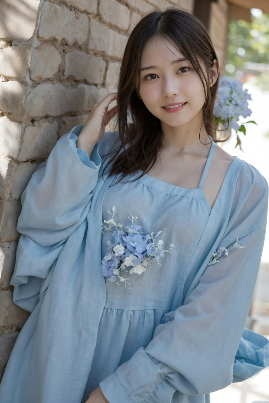 花庭の女性