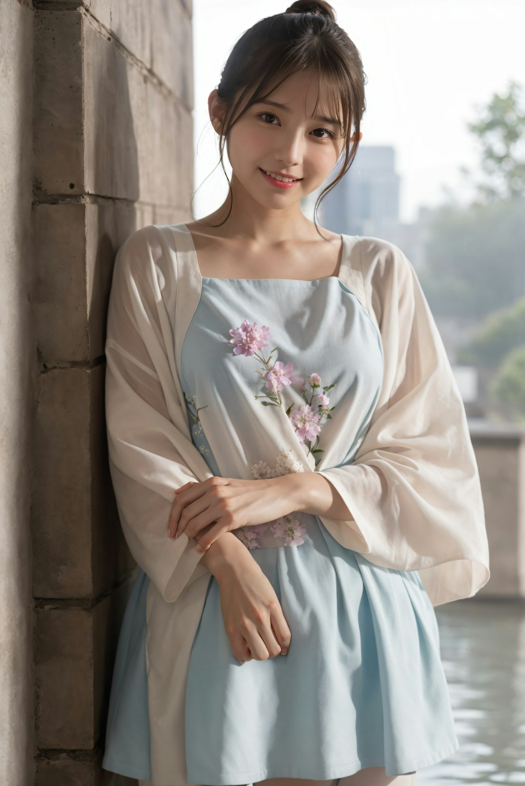 花庭の女性