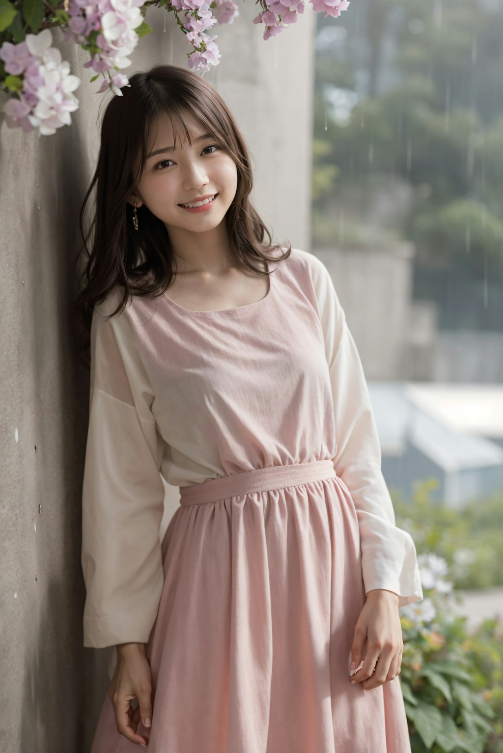 花庭の女性