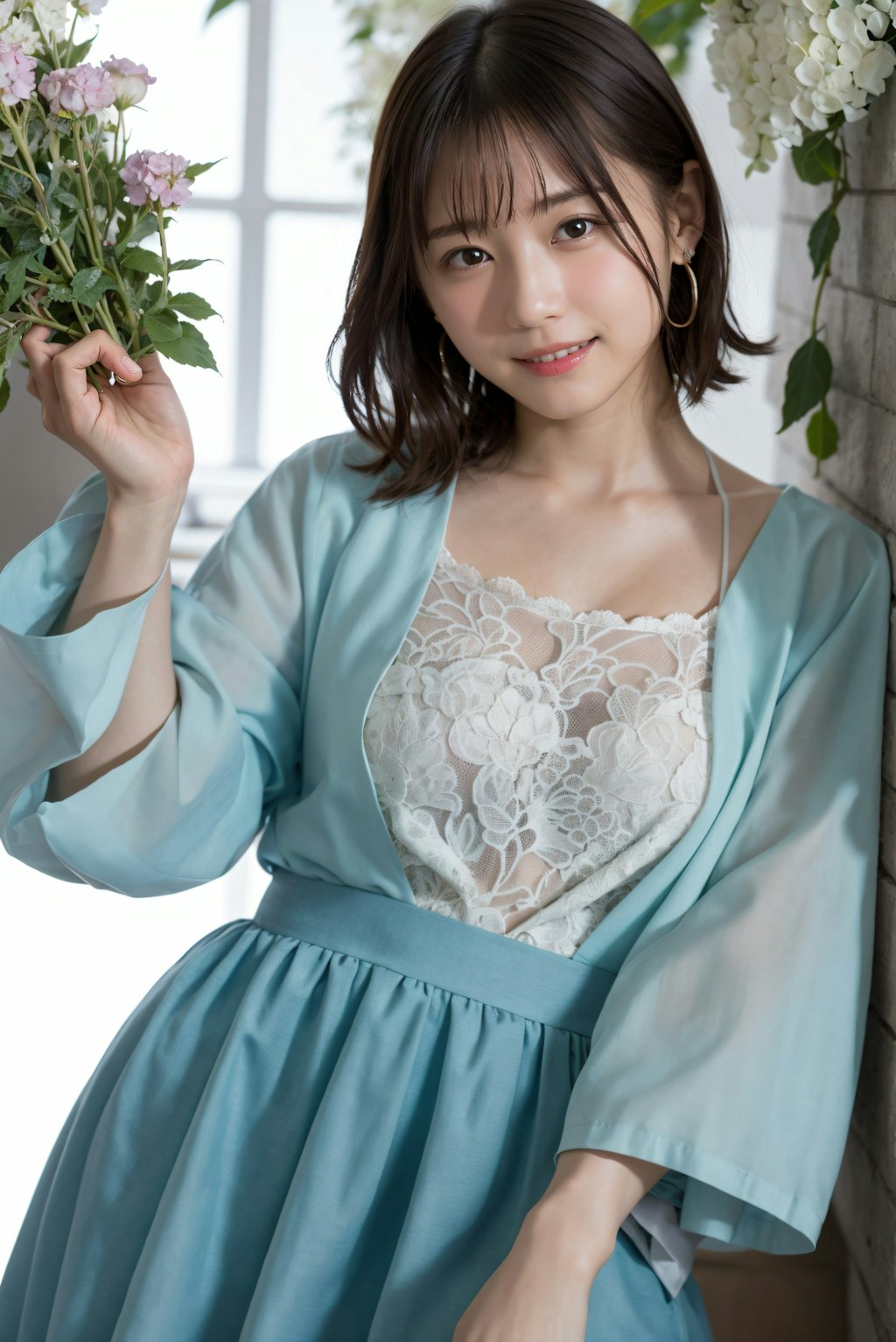 花庭の女性