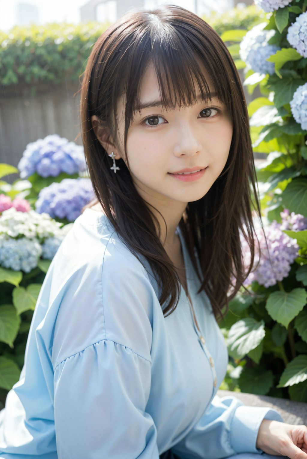 花庭の女性