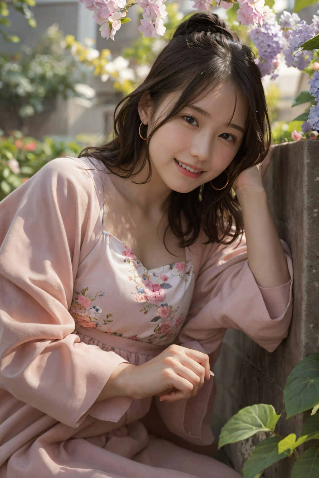 花庭の女性