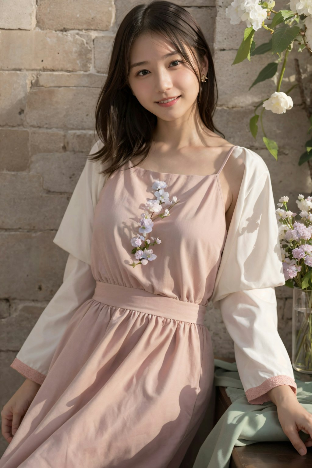花庭の女性