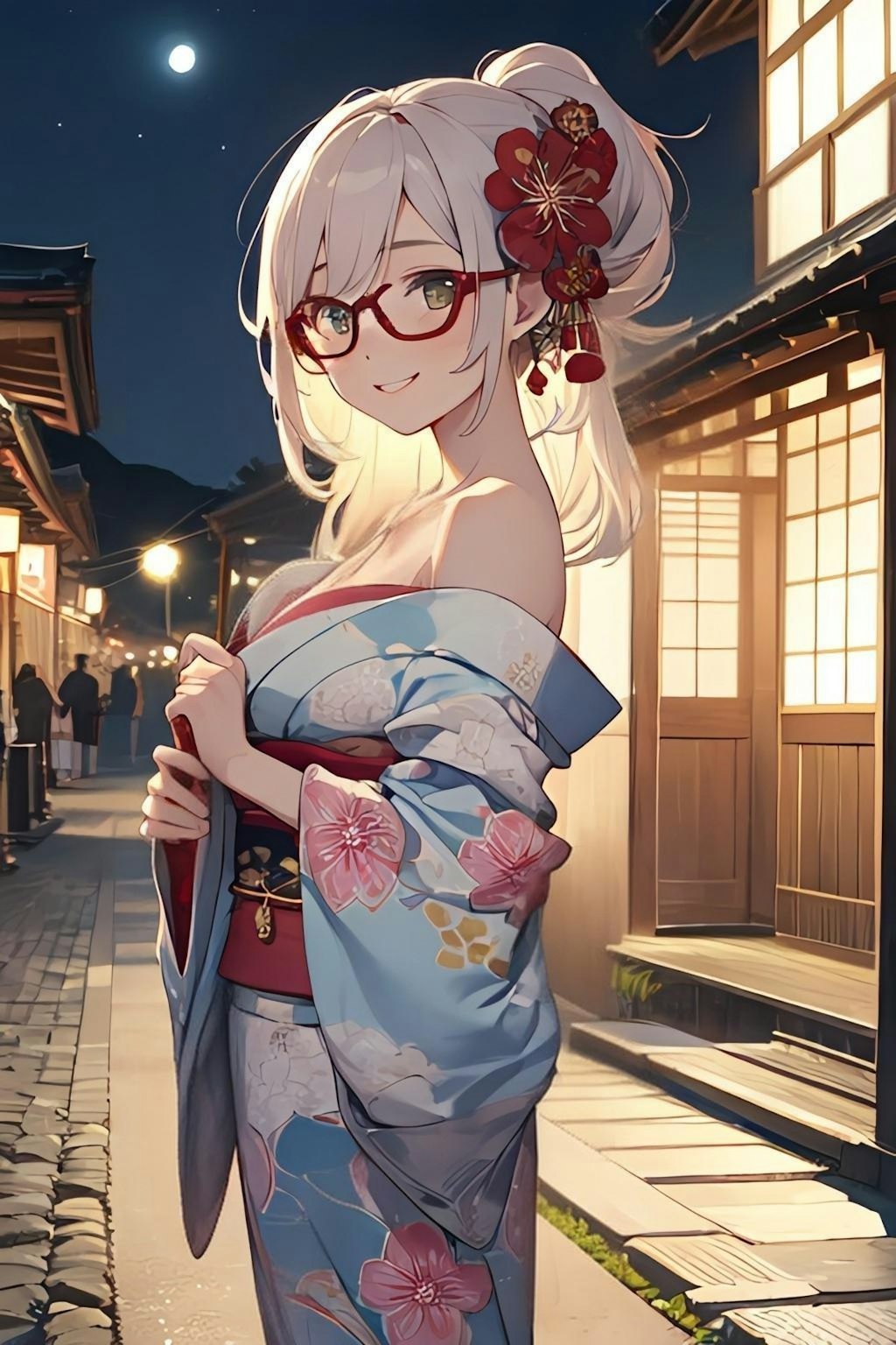 月夜の花魁👘