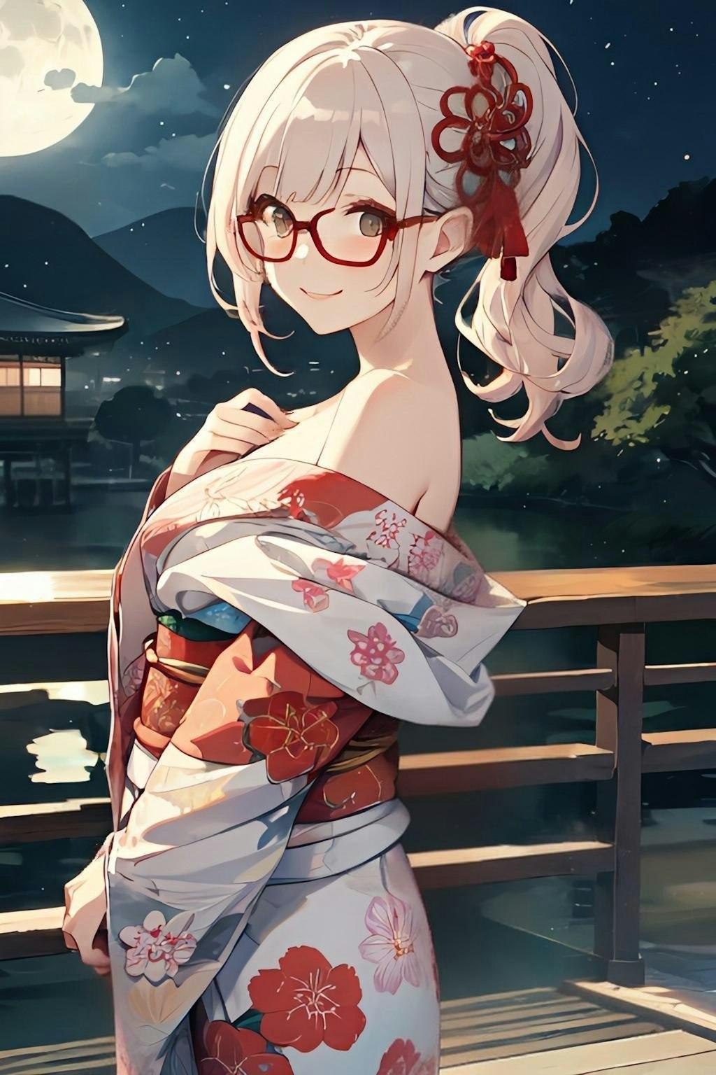 月夜の花魁👘