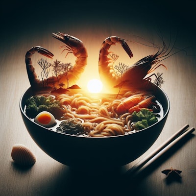 芸術を目指すseafood noodle