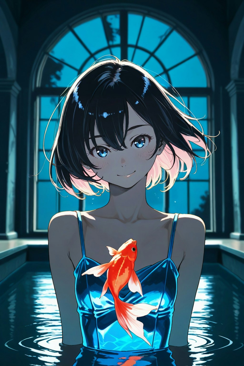 金魚と少女