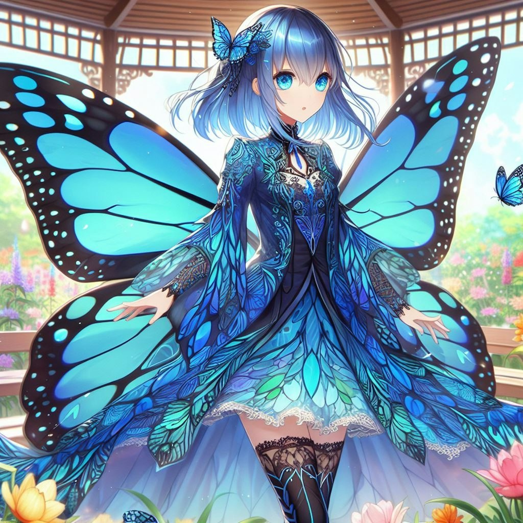 モルフォ蝶🦋の擬人化