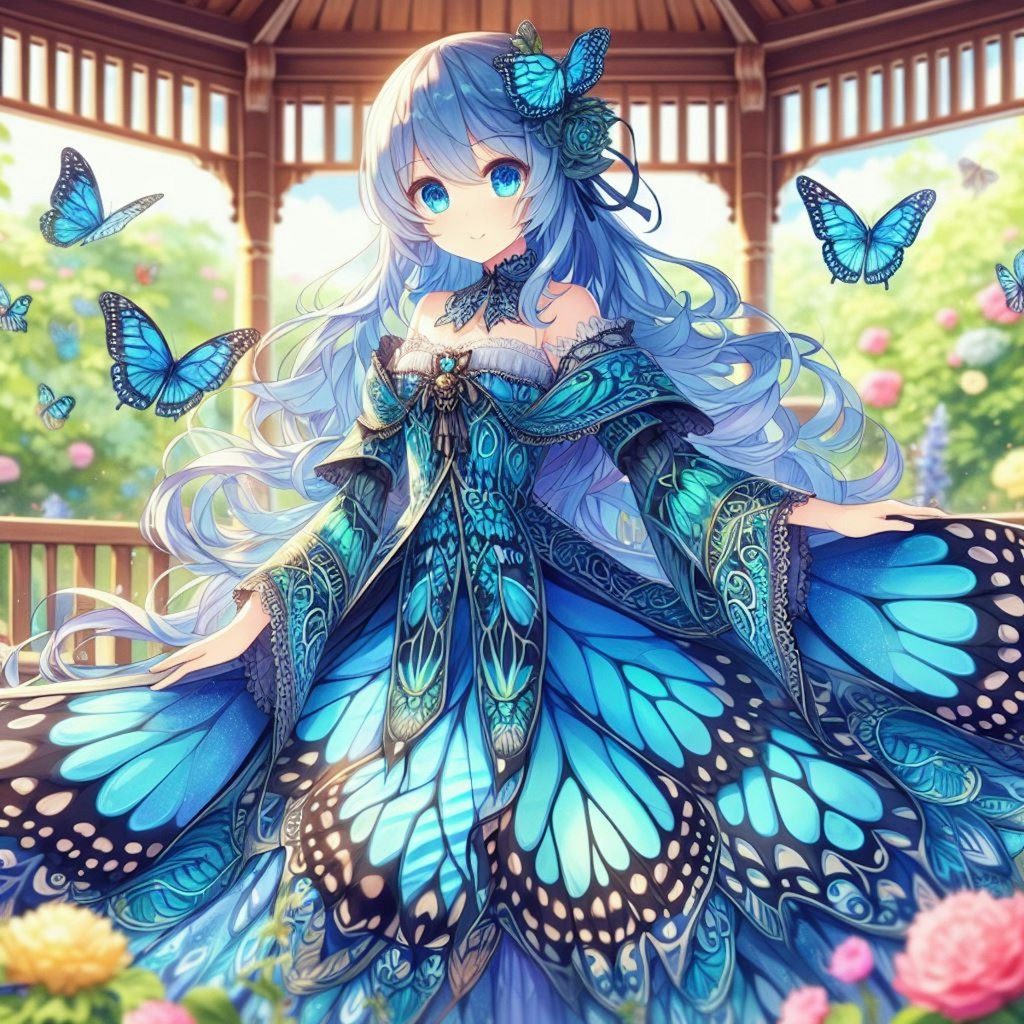 モルフォ蝶🦋の擬人化