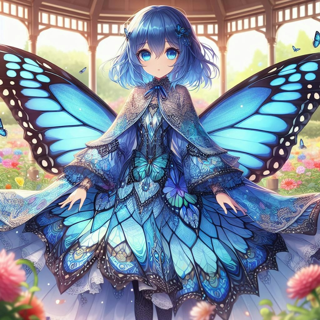 モルフォ蝶🦋の擬人化