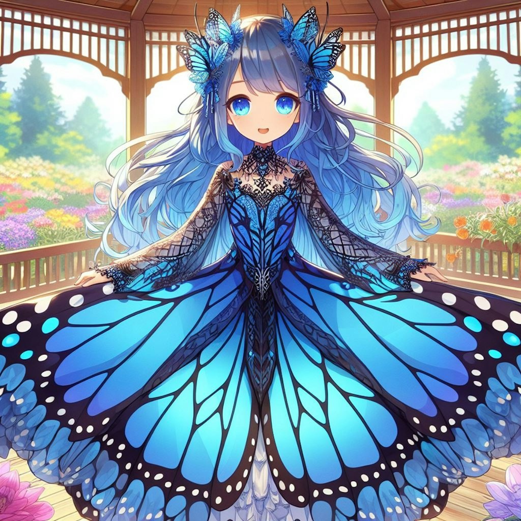 モルフォ蝶🦋の擬人化