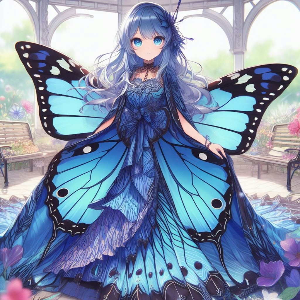 モルフォ蝶🦋の擬人化