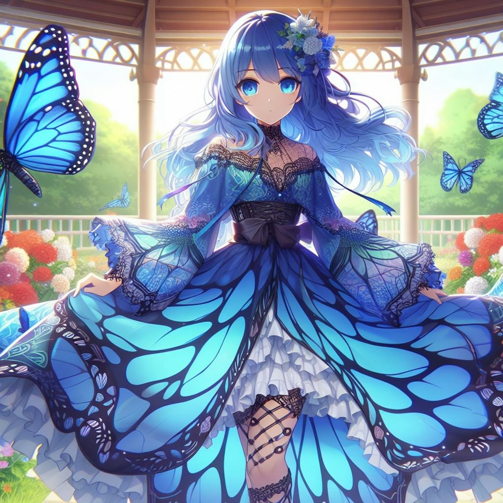 モルフォ蝶🦋の擬人化