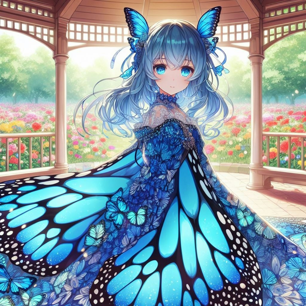 モルフォ蝶🦋の擬人化