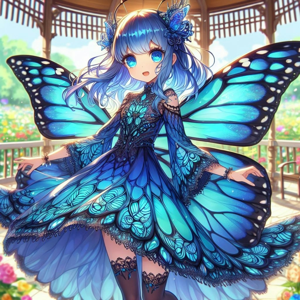 モルフォ蝶🦋の擬人化