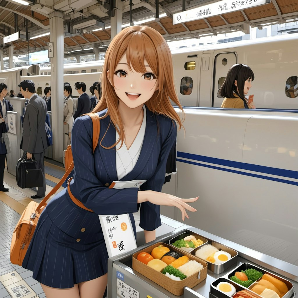 東京駅で駅弁を食べるよー(*^▽^*)