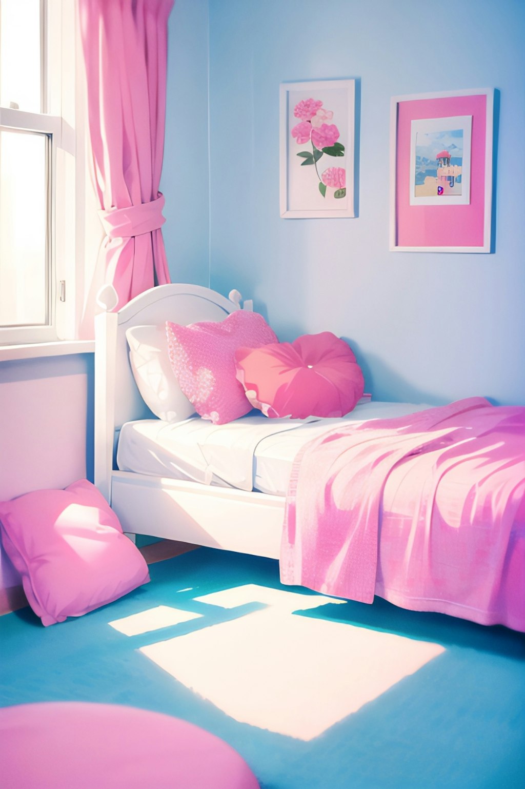 bedroom  pink