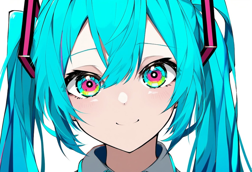 ボカロ　初音ミク　目のいろんな形