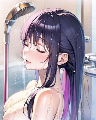 シャワー中のお姉さん