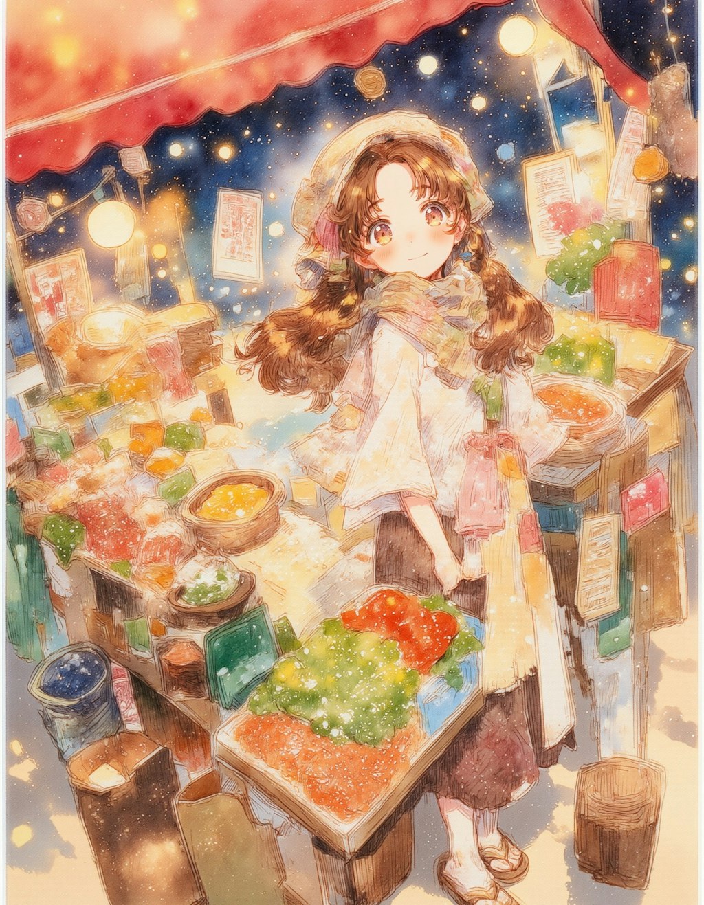 市場の売り子