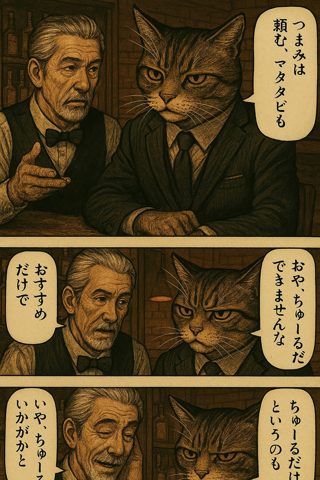 猫vsバーテン