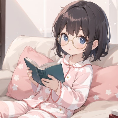 本を読む少女