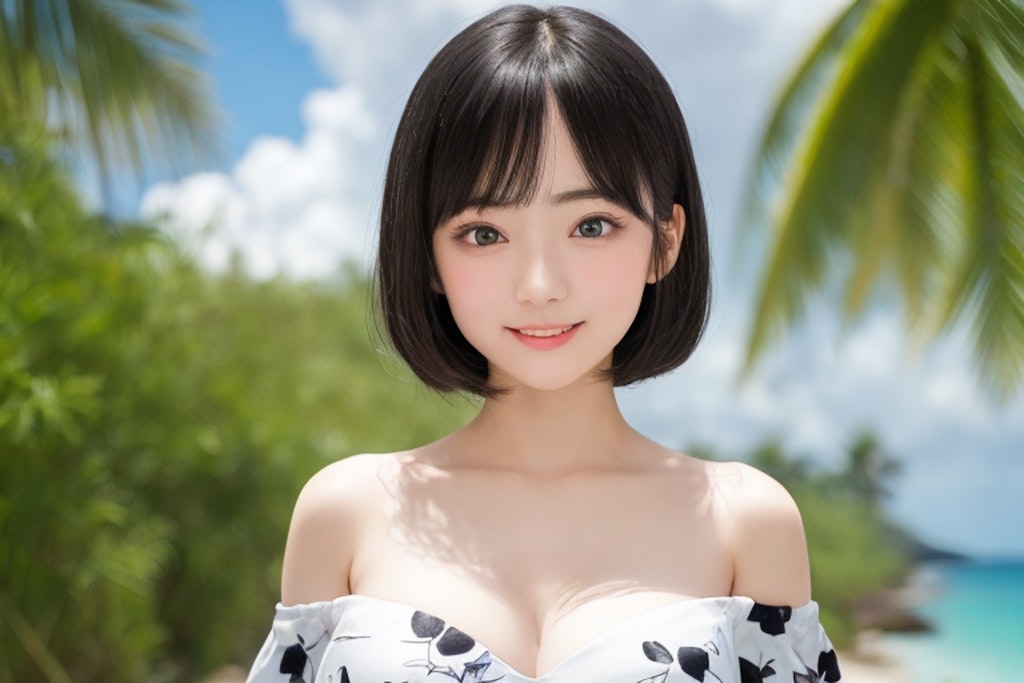 暑い夏は、薄着ね。眼鏡忘れと女子高校生