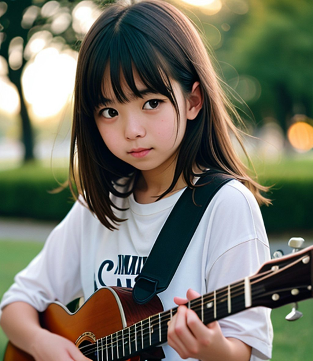 playing guitar