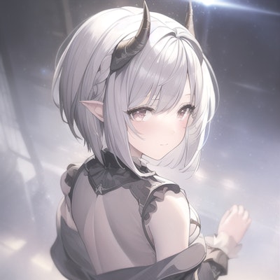 dragon girl (gray gothic)