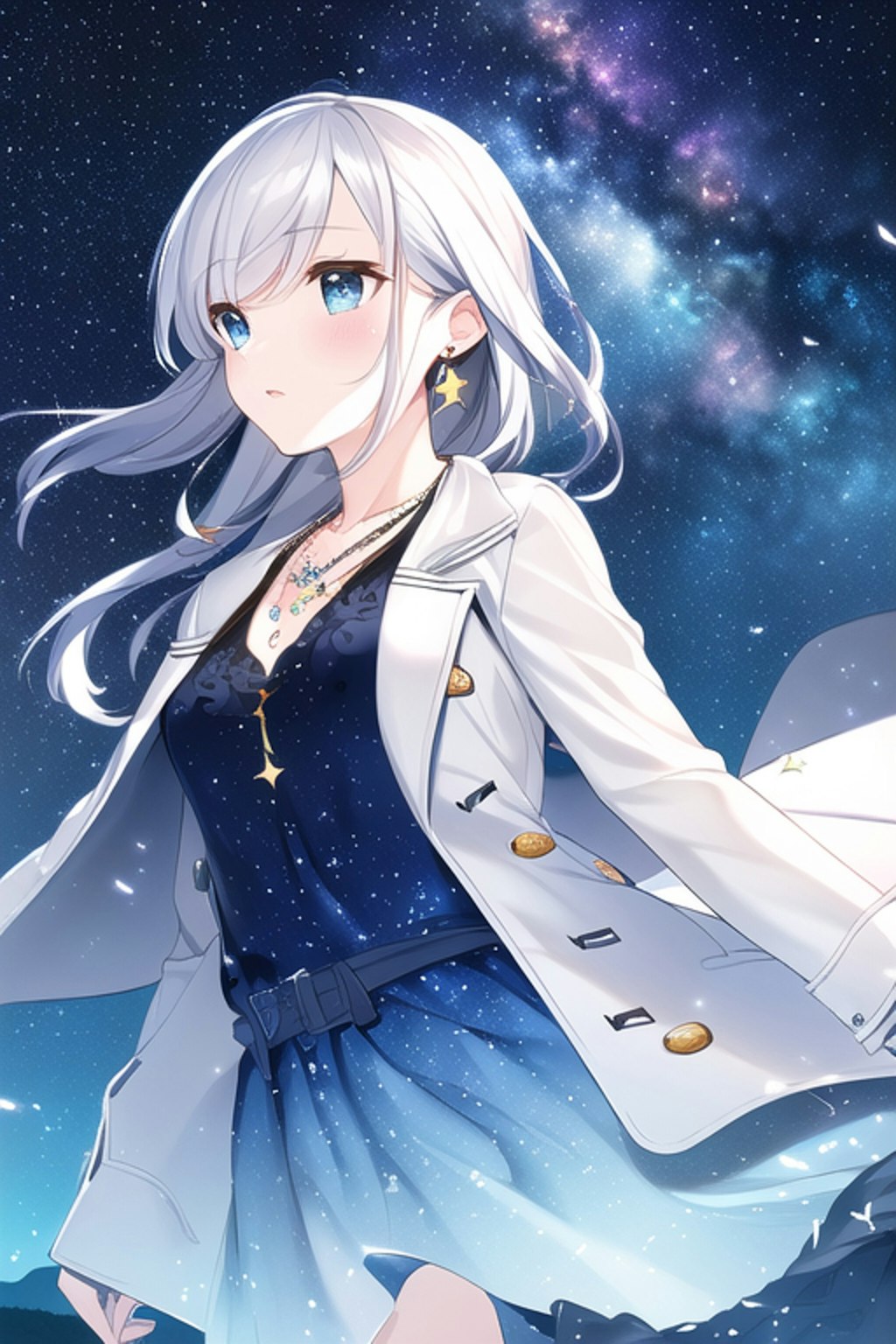 星空と少女