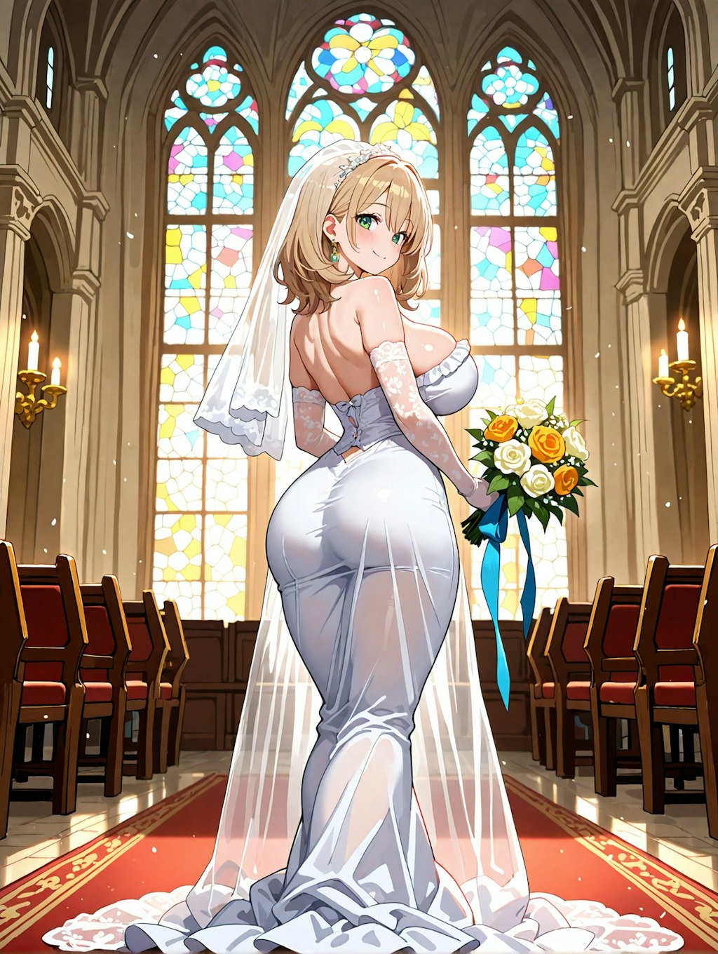 柚月さんに花嫁衣装を着せてみた