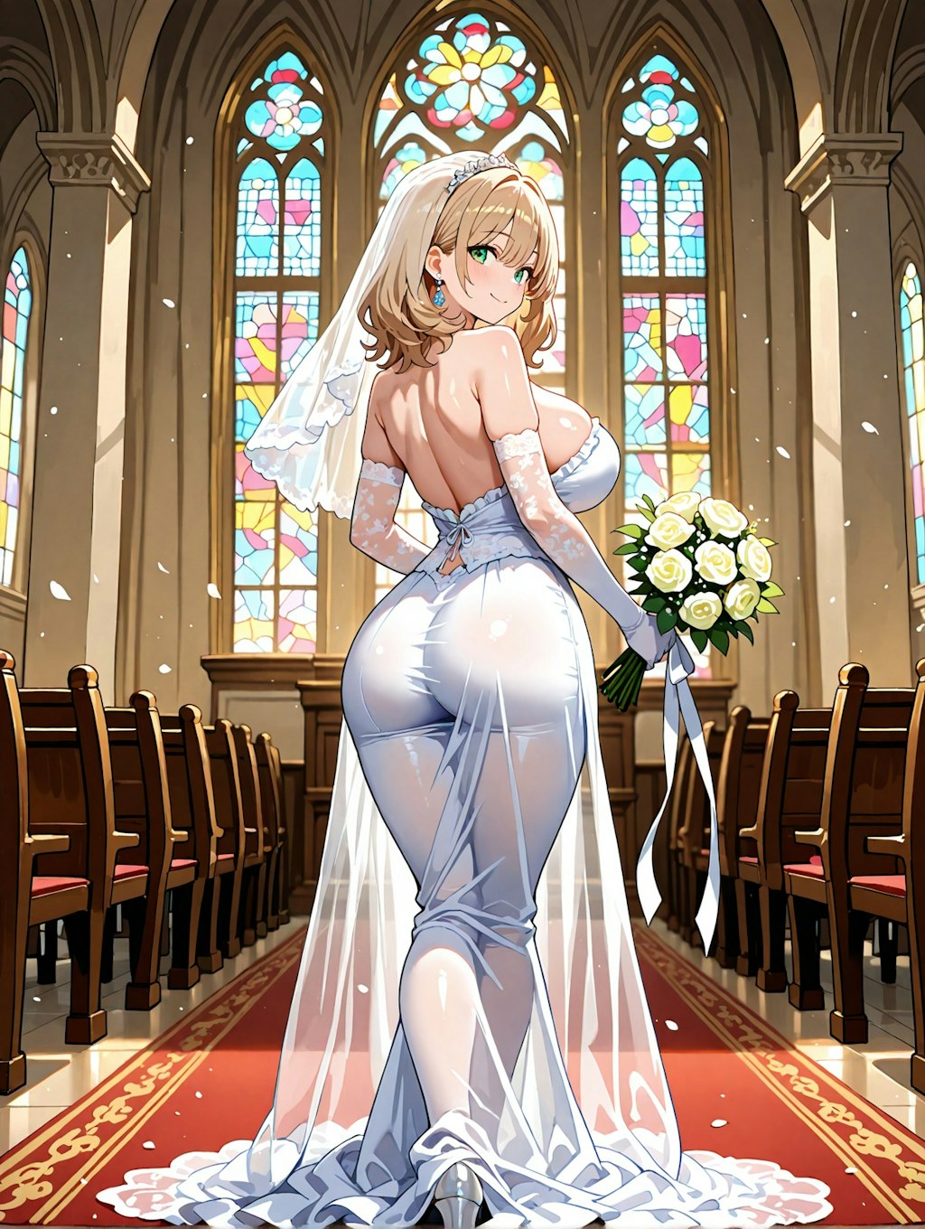 柚月さんに花嫁衣装を着せてみた