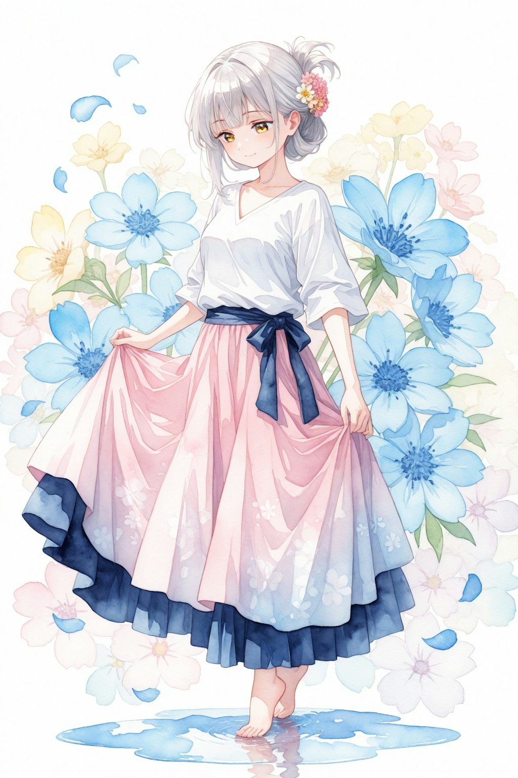看板娘　flowers