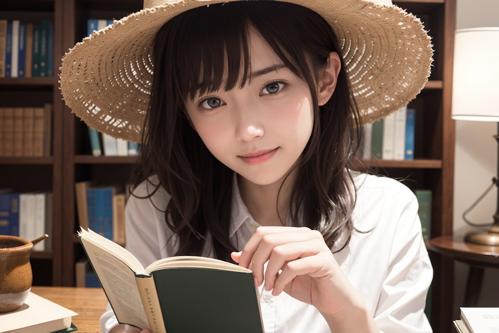 本を読む女性 3