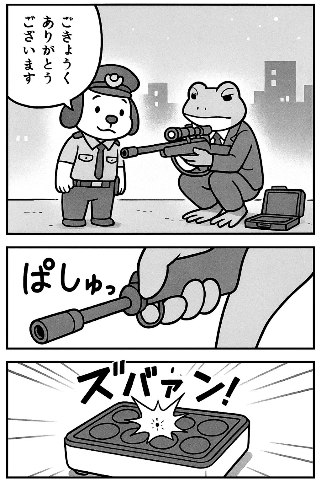超A級スナイパー的な、くにへかえるんだな