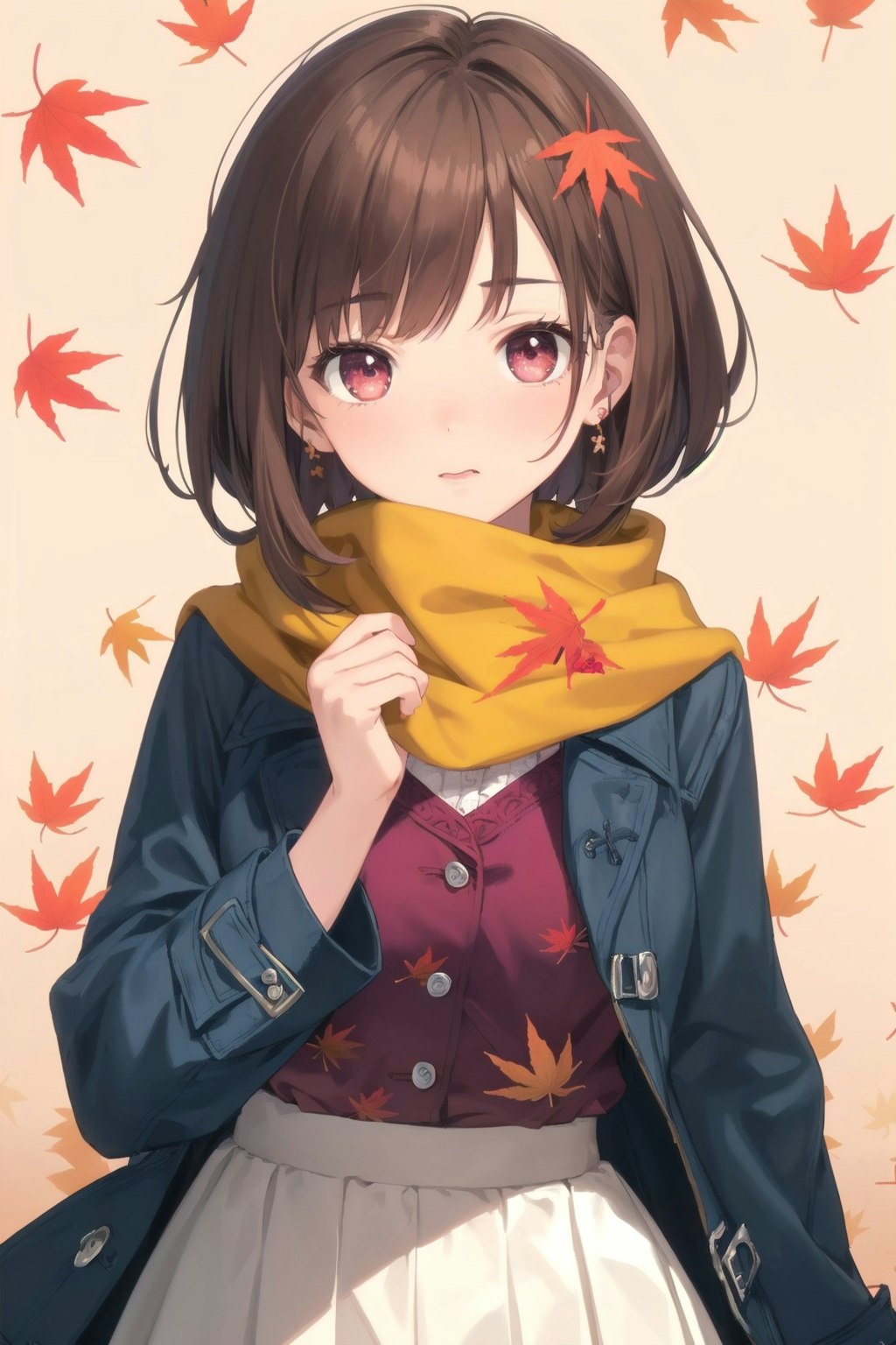 coat,scarf