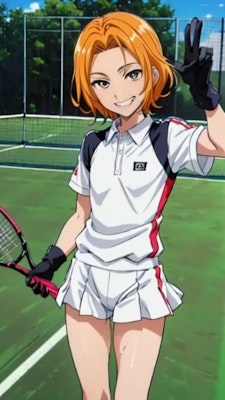 王子様っぽいテニス少年　【オレンジ】八枚